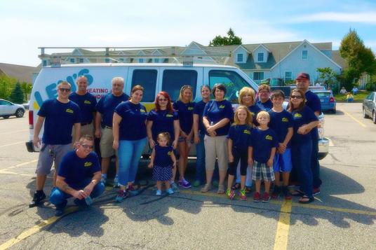 Len's Group Photo With Service Truck